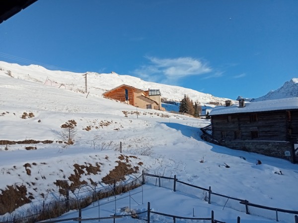 vue du balcon coté pistes